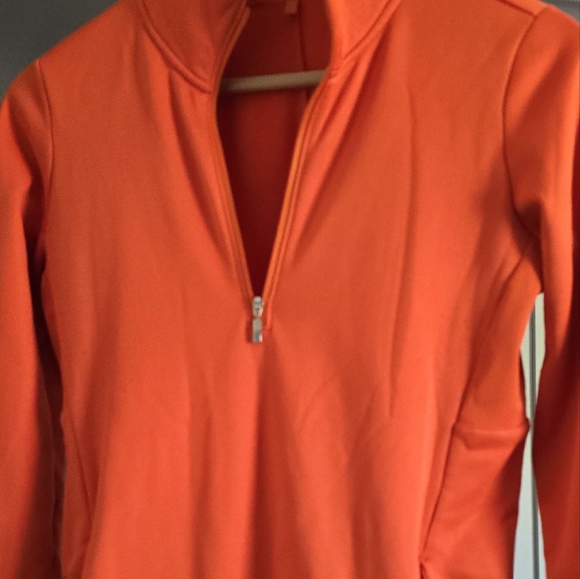 Bright orange Nike Golf pullover - Picture 5 of 8